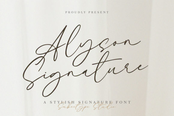 Alyson Signature Font: Elegance in Every Character