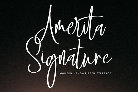 Amerita Signature: The Romantic Typeface That Elevates Campaign Design