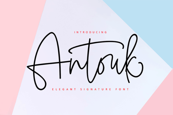 Antuok Signature: A Premium Script Font for Editorial Design