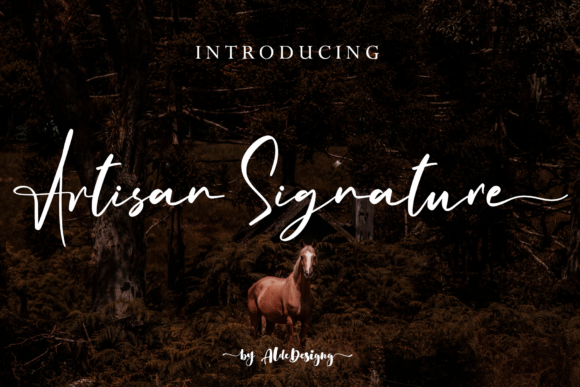 Artisan Signature: A Handwritten Typeface for Elegant Typography