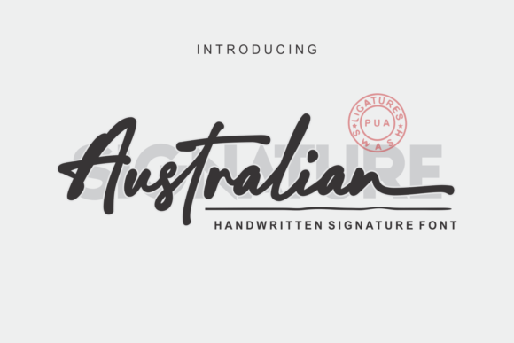 Australian Signature: A Classy Handwritten Typeface for Editorial Design