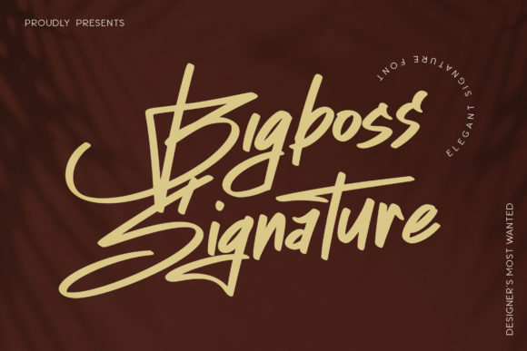 Bigboss Signature: A Handwritten Font That Elevates Your Web Design