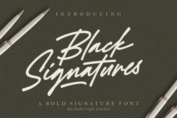 Black Signatures: A Premium Script Font for Branding That Stands Out