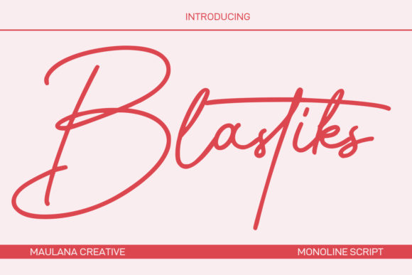 Blastiks Signature: A Font That Brings Handmade Charm to Life