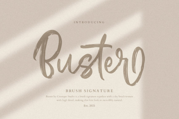 Buster Brush Signature: A Playful Typeface for Editorial Design