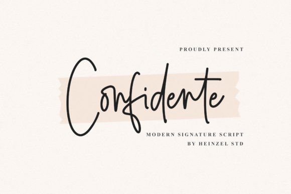 Confidente Signature: A Playful Script Font for Editorial Design