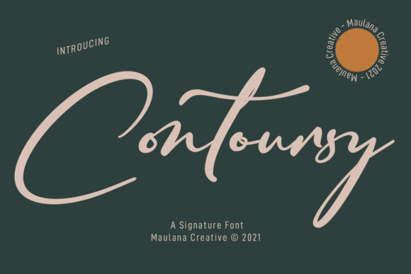 Contoursy Signature: A Luxurious Handwritten Font for Your Brand