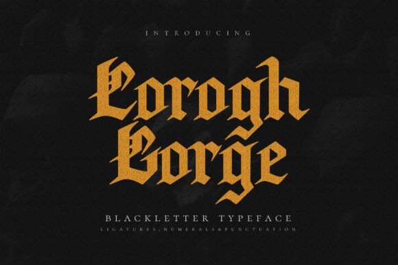 Corogh Gorge Font: A Gothic Typeface for Strong Brand Identity