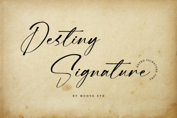 Destiny Signature Font for a Polished Brand Identity