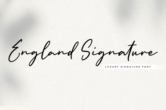 England Signature: A Graceful Typeface for Marketers