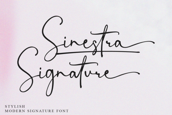 Enhance Brand Identity with the Sinestra Signature Typeface