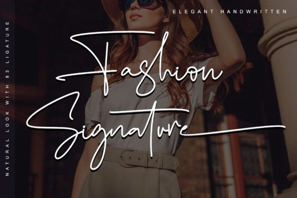 Fashion Signature: A Versatile Handwritten Typeface for Creative Branding