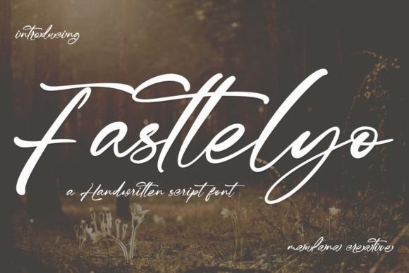 Fasttelyo: A Script Font for Beautiful, Readable Craft Projects