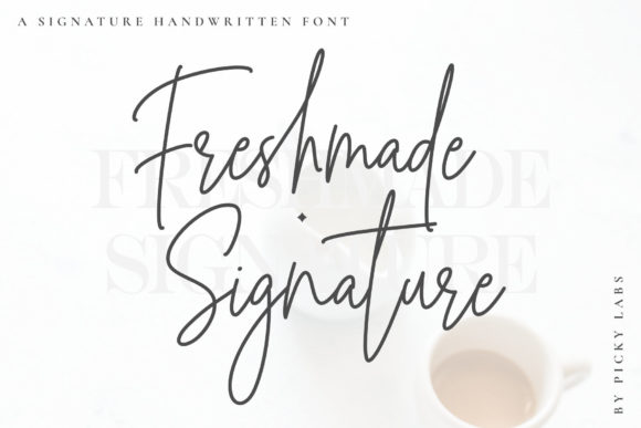 Freshmade Signature Font: A Professional Script for Your Brand