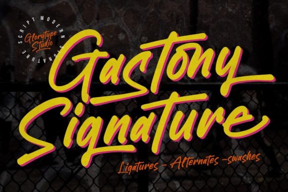 Gastony Signature: A Premium Script Font for Editorial Design