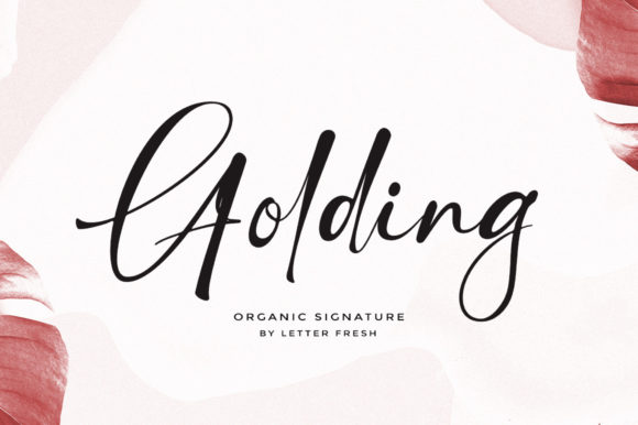 Golding Signature Font: A Laid-Back Script for Real Creators