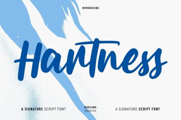 Hartness Font: A Signature Script for Strong Branding
