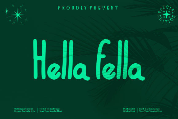 Hella Fella: A Versatile Sans Serif Font for Real-World Branding