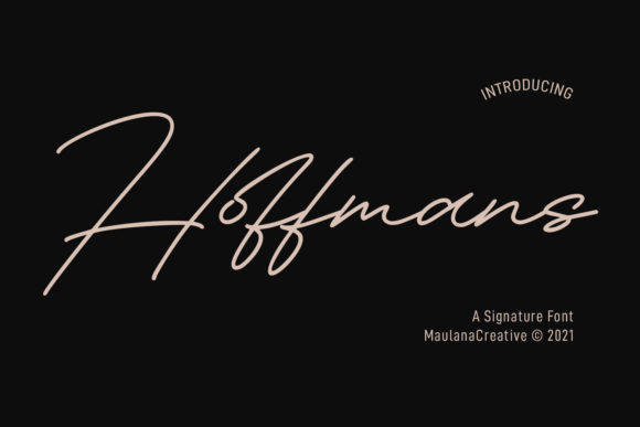 Hoffmans Signature: A Typeface That Elevates Your Web Design
