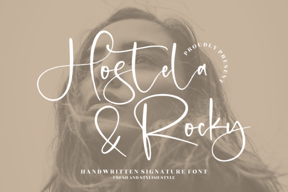 Hostela Rocky: A Handwritten Font for Editorial Elegance