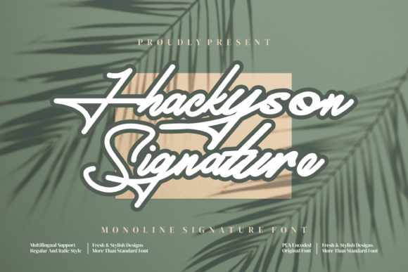 Jhackyson Signature: A Handwritten Typeface for Digital Branding