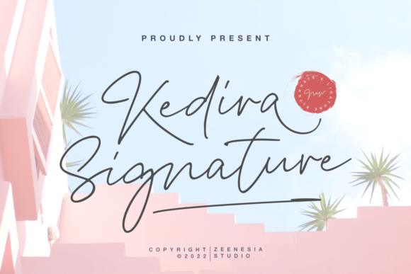 Kedira Signature: A Delicate Script Font for Editorial Elegance