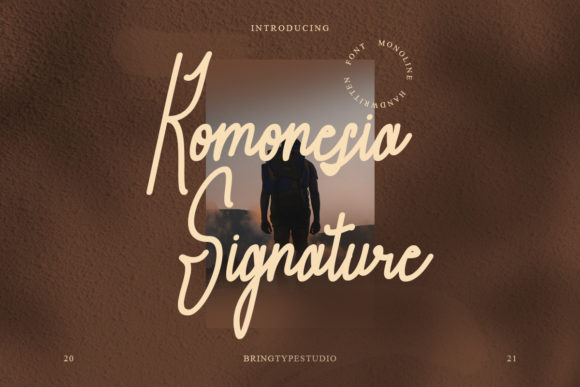 Komonesia Signature: A Beautiful Typeface for Editorial Elegance
