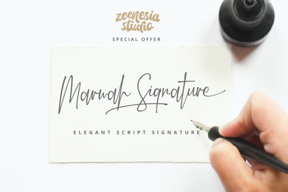 Marwah Signature: A Stylish Script Font for Your Brand
