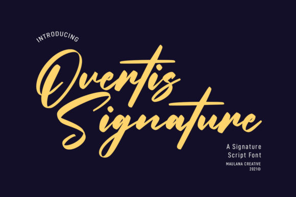 Overtis Signature: A Handwritten Typeface That Elevates Campaigns