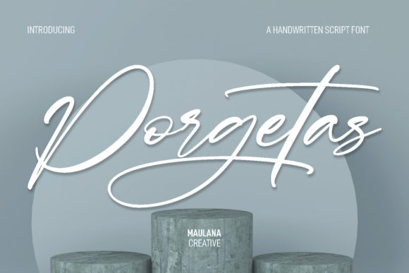 Porgetas: A Script Font for Editorial Elegance