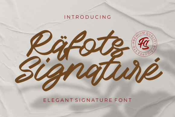 Rafots Signature: A Delightful Script Font for Branding Projects