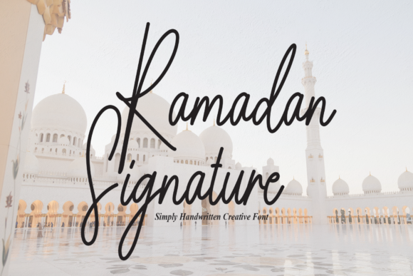 Ramadan Signature: A Premium Script Font for Crafting and Branding