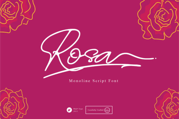 Rosa Signature: A Beautiful Typeface for Creative Makers