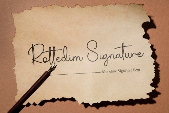 Rottedim Signature: A Stylish Font for Business Branding