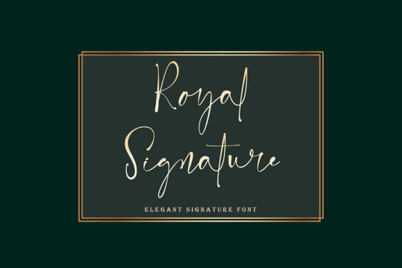 Royal Signature: A Delicate Script Font for Modern Branding