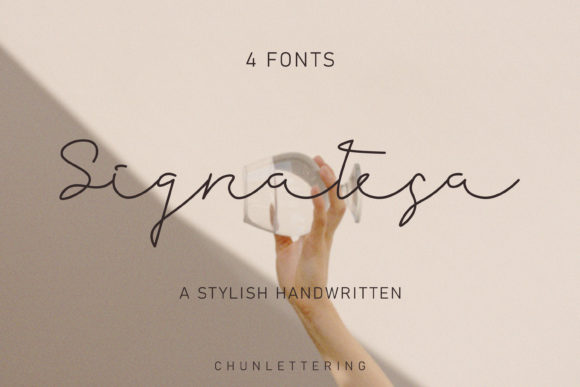 Signatesa: A Premium Handwritten Typeface for Editorial Design