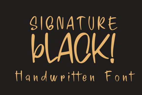 Signature Black: The Handwritten Font That Elevates Your Campaign
