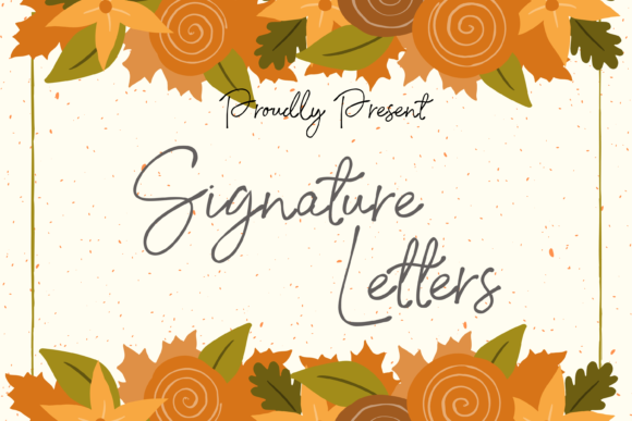Signature Letter: A Handwritten Font for Editorial Elegance