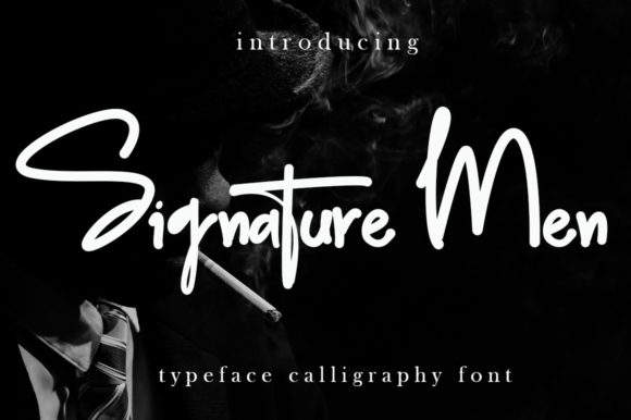 Signature Men: A Script Font for Timeless Editorial Design