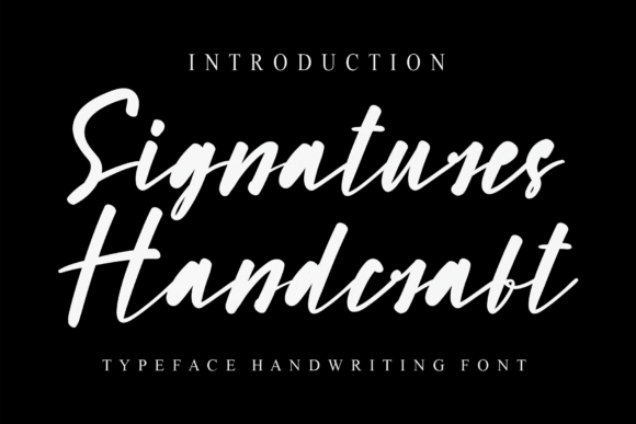 Signatures Handcraft: A Beautiful Typeface for Modern Web Design