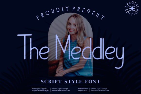The Meddley Font: A Delicate Sans Serif for Luxurious Branding Projects