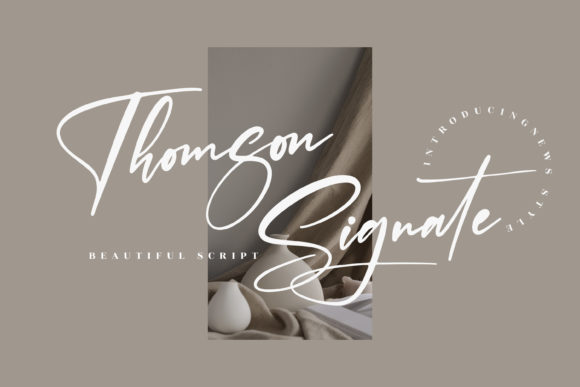 Thomson Signate: A Handwritten Typeface for Heartfelt Branding